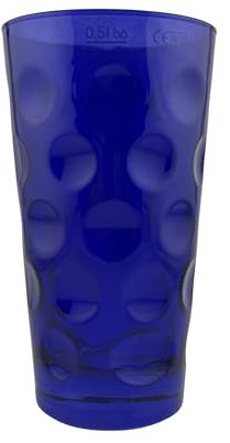 Blau Farbiges Dubbeglas 0,5 L (ganz gefärbt) Bunte Dubbegläser aus der Pfalz für Weinschorle, Schorleglas, Weinglas (Dubbeglas-Shop)