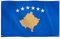 Runesol Bandera de Kosovo, 91x152cm, 3ft x 5ft, 4 Ojales, Ojal en Cada Esquina, República de Kosovo, Flamuri i Kosovës, Косовска застава, Banderas Premium, Interior, Exterior, Colores Vívidos