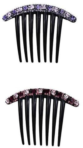 2 Stück Haar Steckkamm Strass Zähne Haarkamm Haarschmuck Haarspange Kamm für Frauen Mädchen Geschenk