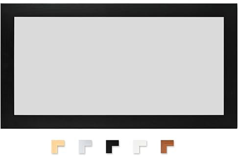98cm x 33cm Panoramic Black Picture Frame, Modern MDF Wood Poster Frame