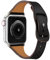 Lederarmband für Apple Watch Ultra Armband 41mm 40mm 38mm Frau Mann,Weiches Lederband Sport Ersatzband Uhrenarmband Wasserdichtes Armband für iwatch Ultra 2 Series 9 8 7 6 5 4 3 2 SE,Schwarz