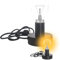 SPORWAY Lampenfassung E27 mit Kabel, Schalter und Stecker, Keramikfassung Lampenhalter mit 1,8m Lampenkabel mit EU-Stecker, 220V AC Nennspannung, Glühbirnenfassung Schwarz