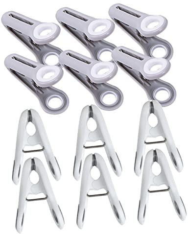 Zerodeko 36pezzi Clip Per Asciugatura Vestiti Mollette Multifunzione Per Asciugare Asciugamani Costumi Coperte e Abbigliamento Resistente Al Vento Forte Grip Per Stendini e Armadi