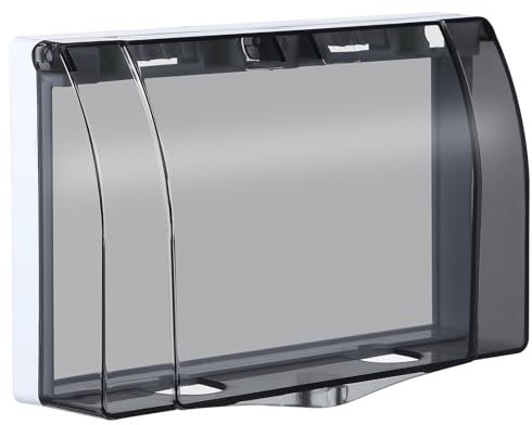 Hemobllo Wasserdichte Steckdosenabdeckung 86 - Selbstklebende Schutzabdeckung Für Außensteckdosen Ideal Für Badezimmer Küche Und Balkon