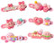 Kiby Haarspangen in Rosa, für Geschenke für Familie und Freunde