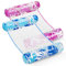 Sloosh 2 Packungen Hängematte Pool Floats Erwachsene, 4 in 1 Mehrzweck Aufblasbare Pool Floats PVC Wasser Hängematte Lounge Floaties (Blau, Rosa)