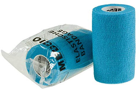 Vethaft Extra selbsthaftende Bandage 10cm Haftbandage für Huf-, Klauenpflege + Veterinärmedizin, Farbe:hellblau