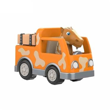 BANDAI La Granja de Zenón Vehículos de Juguete A Rodar Caballo Percherón, 12 cm, Educativo y Divertido para Niños, Promueve la Imaginación y el Juego Creativo, Materiales de Calidad