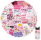 Pink Motivational Book Stickers, 50pcs Waterproof Vinyl Stickers for Kindle, Scrapbooking & Water Bottles
