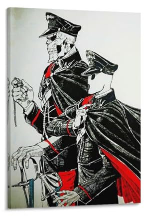SHUBAPO Overlord, japanisches Anime-Poster, Pandora-Schauspieler und Ainz Oal-Kleid, Wandkunst, Poster, Rollen, Leinwand, Gemälde, Bild, Wohnzimmer-Dekoration, Zuhause, 30 x 45 cm