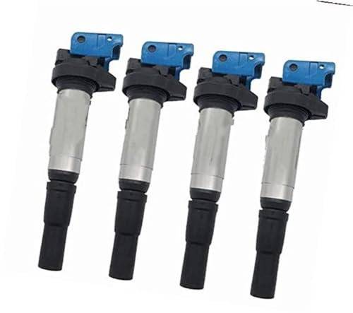 Spulenbaugruppe für Automotoren, Yurefax Motoren-Zündspule, for, 1, E87 LCI 118i N43 2006 2007 2008 2009 4X 12137575010 Auto-Zündspule Kfz-Motor-Zündspulen