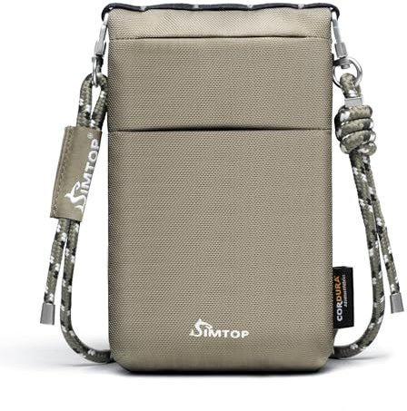 SIMTOP Handytasche zum Umhängen,RFID-Schutz,wasserabweisend，Crossbody Umhängetaschen für Damen，Handy Tasche Damen Umhänge mit verstellbarem Gurt，Ideal für Outdoor Reisen，Grün