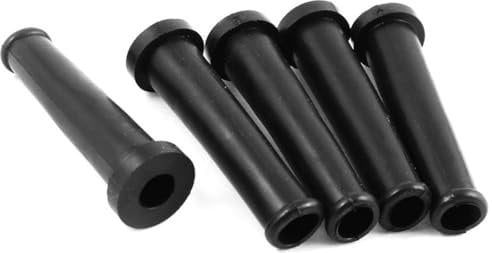 TA-VIGOR 5Pcs Strain Relief Cord Protector Sleeve, 2.8 Rubber Cable Boot Cover, Flexible Cable Protector for Electric Drill, Grinder, Cutting Tools, Power Tool Cord Sleeve 70mm x 20mm x 9mm