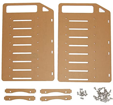 lvifloae 3 5 Zoll Festplattenhalterung, Desktop-Festplattenhalterung aus durchsichtigem Acryl, mehrstufige Befestigungslöcher, DIY-Desktop-6-stufiges Acryl (8 Layers)