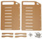 lvifloae 3 5 Zoll Festplattenhalterung, Desktop-Festplattenhalterung aus durchsichtigem Acryl, mehrstufige Befestigungslöcher, DIY-Desktop-6-stufiges Acryl (8 Layers)