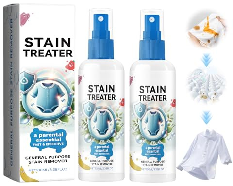 2 StüCk Fleckenentferner Kleidung, Stain Treater Spray, 100 Ml Tragbarer Fleckenentferner FüR Die WäSche, Entfernt Schnell Und Effektiv HartnäCkige Flecken Auf Babykleidung