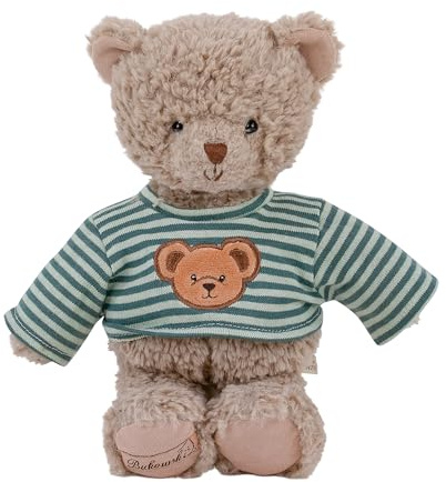 Bukowski Teddybär Colin grau/blau mit T-Shirt 25 cm Plüschteddybär