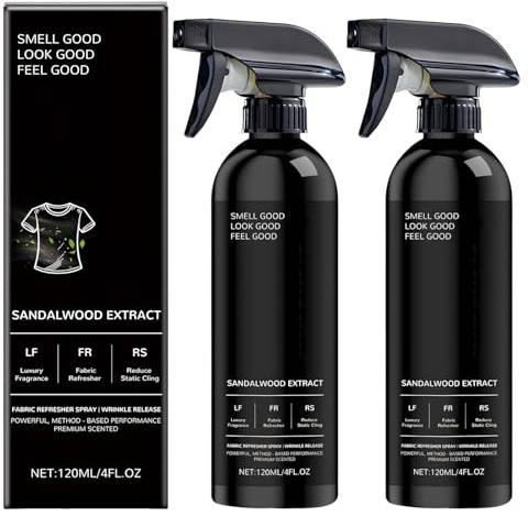 2 Stück Textilerfrischer (120 Ml Pro Flasche) Geruchsentferner, Wäscheparfum, Duftspray, Spray für Textilie – Praktisch und Effizient, Lang Anhaltende Frische, Entfernt Hartnäckige Gerüche