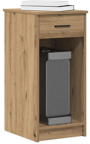 Frdhee Kinder Schreibtisch Heimschreibtisch,Computerschrank mit Schublade Artisan-Eiche 35x45x77 cm,Computertisch für Büro Arbeitszimmer Schlafzimmer
