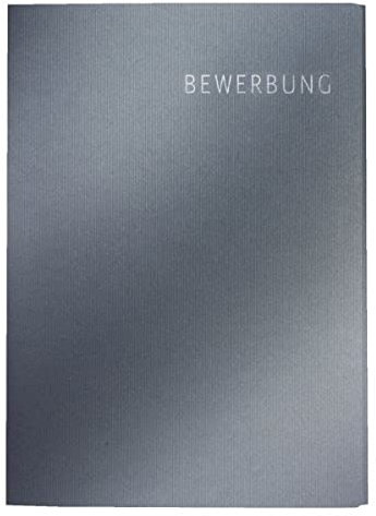 Leitz Bewerbungsmappe (Exklusiv Karton, 3-teilig) dunkelgrau
