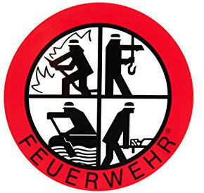 Feuerwehr Aufkleber - DFV - Signet-Klebeplakette 90 mm innen