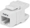 StarTech.com Jack Conector de Pared Módulo Keystone RJ45 Hembra Cat6 de Red 180º - Blanco - Tipo 110