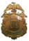 Denix US Sheriffstern Marshal Stern Adler Messingfarbener Cowboy Western Anstecker 8cm