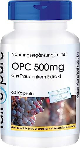 Fair & Pure® - OPC 500mg - Extracto de semilla de uva vegano - Alta pureza - 60 Cápsulas