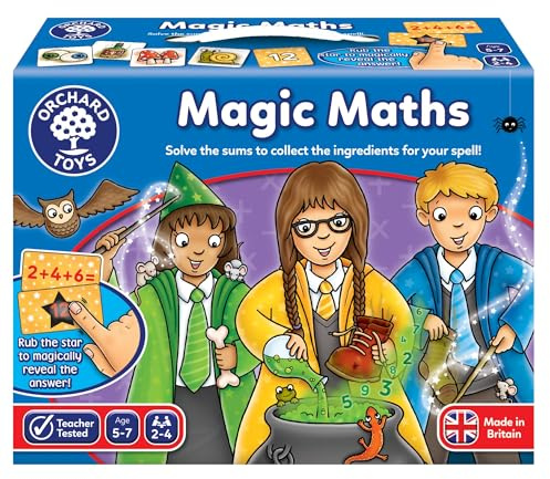 Orchard Toys Magic Maths Educational Game for Kids Ages 5+, Magical Reveal!