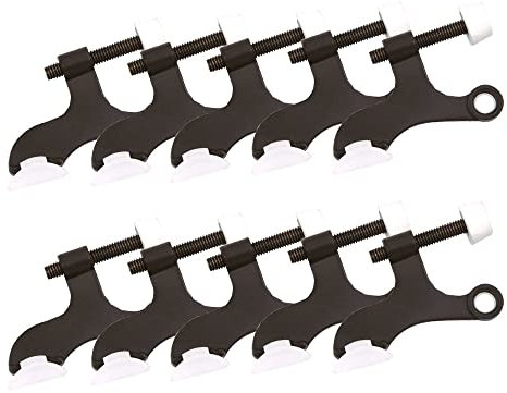 Design House 181933 181933-Fermaporta con Nucleo Cavo, Confezione da 10, Bronzo lucidato a Olio