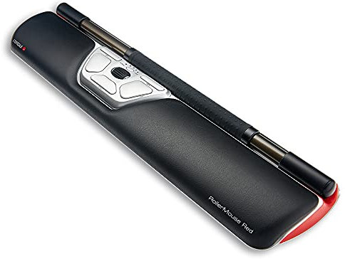 Contour Rollermouse Red Wireless | Ratón rodante con Barra ergonómico galardonado | Ratón inalámbrico para Ordenador Bluetooth con reposamuñecas | 7 Botones | 2400 dpi | para Windows y Mac