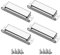 Magnetic Door Catch, 27KG Cupboard Cabinet Magnets Heavy Duty 4 Pack, Strong Stainless Steel Wardrobe Latches with Screws for Kitchen Drawer Closet Door Closures Closer, 95mm