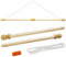 Anley 35-Zoll-Bannerstange aus Holz–horizontaler Flaggenaufhänger für House Sports Dynasty Company-Flaggen–einfache Präsentation für Flaggenbreiten von weniger als 30 Zoll und Flaggenärmel über 1 Zoll