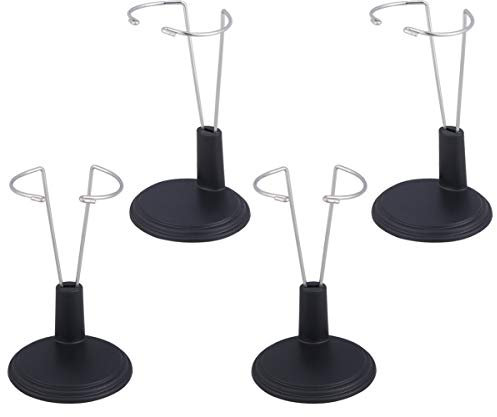 TOYANDONA Puppenständer, Action-Figurenständer, tragbar, Teddybär-Ständer für Mini-Puppen, 4 Stück