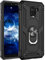 KOUYI Kompatibel mit Galaxy A8 2018, Handyhülle Cover TPU Magnetische Bumper Stoßdämpfung Schutzhülle mit 360 Grad Drehbar Ringhalter für Samsung Galaxy A8 2018 (Schwarz)
