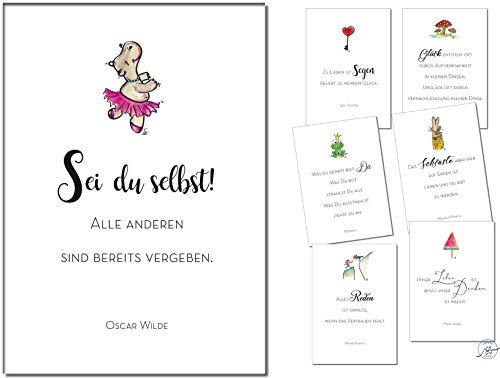 Sprüche Postkarten Set 24 Karten