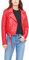 Levi's Damen The Belted Faux Leather Moto Jacket (Regular & Plus Size) Kunstlederjacke, Rot/Ausflug, einfarbig (Getaway Solids), S