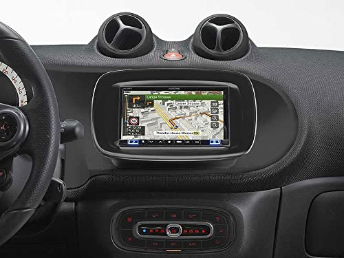 Alpine INE-W720S453B Navigationssystem mit DAB+, 7-Zoll Display, Apple CarPlay und Android Auto für SMART (453)