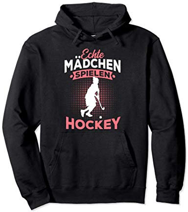 Echte Mädchen Spielen Hockey Feldhockey Geschenk Pullover Hoodie