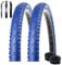 2 x Kenda K-935 Fahrradreifen Fahrradmantel Blau 40-622 (28 x 1,5) + 2 x Schläuche AV inkl. Reifenheber