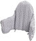 Lomgwumy Kissen für Hochstuhl, Hochstuhl-Kissenpolster/Hochstuhl-Sitzkissen, integriertes aufblasbares Kissen, weich und bequem, Baby sitzt bequemer (graues Krokodil)