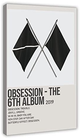 EXO Filmposter Obsession – The 6th Album By EXO Music Sänger, 1 Leinwand, Poster, Schlafzimmer, Dekoration, Sport, Landschaft, Büro, Raumdekoration, Geschenkrahmen, 50 x 75 cm