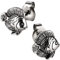 Ohrstecker Ohrringe Fisch Silber 925 Sterling als Ohrschmuck mit kleiner Schmuckbox - 7K - Schmuck Geschenke für Damen, Mädchen, Jungen, Kinder und Herren