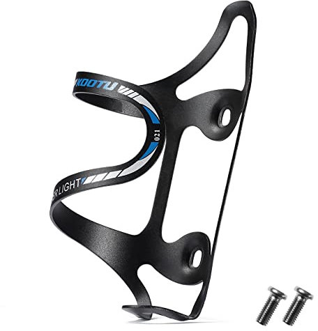 SAVADECK Flaschenhalter Fahrrad, Fahrrad Flaschenhalter aus hochfestem und Leichtgewichtem Aluminium Trinkflaschenhalter geeignet für jedes Fahrrad (Schwarz blau)