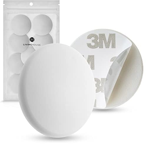 Türstopper Wand selbstklebend Weiß [10 Stück] - 3M Wandpuffer als perfekter Schutz für Wand und Tür - Türpuffer Wandschutz als Türstopper für Türklinken gegen Türanschlag
