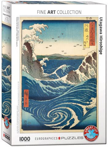 empireposter Utagawa Hiroshige - Naruto Whirlpool - 1000 Teile Puzzle - Format 68x48 cm