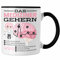 Trendation - Das Mediziner Gehirn Tasse Geschenk Medizin-Studium Arzt Geschenkidee (Schwarz)