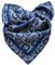 Prettystern Unisex handrolliertes SeidenHalstuch Seide Nickituch Bandana kleines Seidentuch für Damen Herren 03 Blau