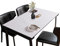 FANIVIN PU Tischdecke Tischmatte Schreibtisch Tischfolie Haushalt Küche Bürobedarf Doppelseitig Tischschutz Matte Wasserdicht Weiß+Grau 80 * 180cm