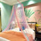 Eimilaly Princesse Baldaquin de lit Arc-en-Ciel avec château de Licorne Phosphorescent, baldaquin de lit pour décoration de Chambre de Fille ou fête sur Le thème des fées